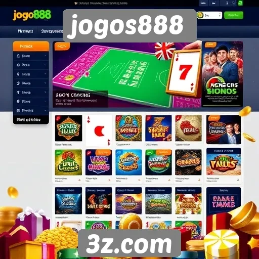 Interface do usuário no jogos888 é intuitiva e acessível